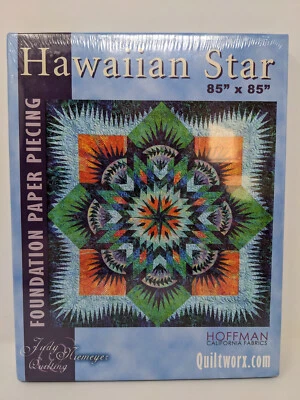Hawaiian Star Foundation Paper Pieced Rare Quilt Pattern by Judy Niemeyer NEW - Image 1 of 3