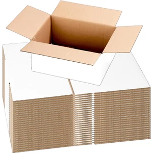 10 Pack 7X5X4 Inch White Cardboard Shipping Boxes, Medium Mailing Boxes for Smal - Picture 1 of 16