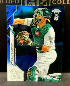 2020 Topps Chrome Ben Baller Sean Murphy Blue Refractor /75 RC Athletics Rookie