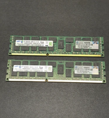 Samsung (2) 8GB Server RAM (16BG) DDR3 ECC (RDIMM) M393B1k700HW - Non Tested - Image 1 of 3