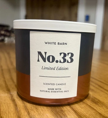 Bath & Body Works No. 33 3 Wick Candle LIMITED EDITION BRAND NEW Espresso Coffee - Image 1 of 3