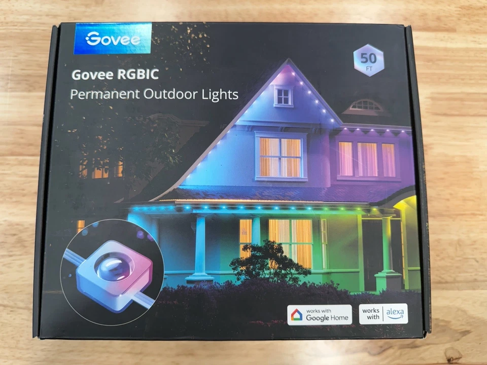 Govee 36 Lights Permanent Outdoor Lights Smart RGBIC Lights 50 ft. (H705B) - Image 1 of 1