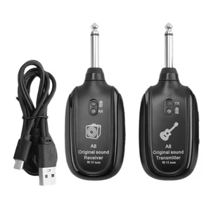 1 Set Gitarren-Funksender, Tragbar, Eingebauter  für Gitarren, Bässe Z4K5 - Bild 1 von 7