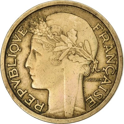 [#1222788] France, Franc, Morlon, 1935, Paris, Aluminum-Bronze, EF, KM:885 - Image 1 of 2