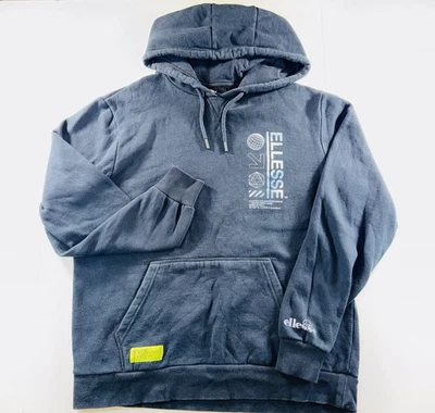 Sudadera con Capucha Negra Ellesse Para Hombre - Talla XLarge - Excelente Estado Foto 1 de 4