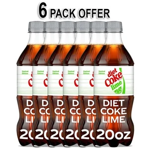 Diät Cola Limette Soda Erfrischungsgetränk, 20 fl oz Flasche (6er Pack) - Bild 1 von 15
