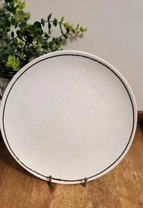 Crate & Barrel Stella Black Dinner Plates 11⅜" Set Of 2, Retired Pattern - Picture 1 of 5
