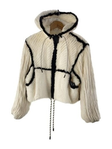 FENDI Mink Giacca reversibile 38 Pelliccia WHT FNE80J ZIA4 F0ZNE 