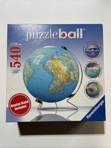 Ravensburger Puzzle Ball 540 Pieces The Earth Globe 3D w/ Stand Complete - Picture 1 of 8