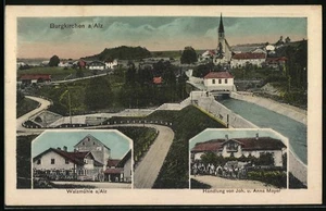 Burgkirchen /Alz, Ansichtskarte, Walzmühle, Handlung von Joh. u. Anna Mayer  - Picture 1 of 2
