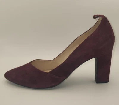 Cole Haan Grand. OS Juliana Heels Suede Leather Shoes Burgundy Womens Size 9 - Image 1 of 4