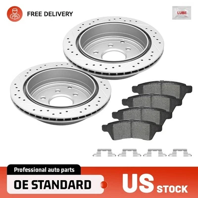Rear Disc Rotors & Brake Pads for Nissan Frontier 2005-25 Xterra Equator 2009-12 - Image 1 of 4