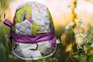 VERA BRADLEY Gorra Estilo Newsboy Sombrero en PORTOBELLO ROAD Patrón Retirado - Imagen 1 de 9