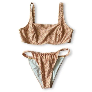Costume da bagno Rhythm Livin Caymen Geo Mandarin set bikini taglia US Large - Foto 1 di 11