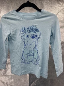 Cat & Jack 5T blaues Langarmshirt Happy HANUKKAH PUPPY - Bild 1 von 2