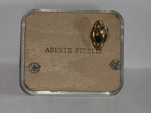 Caja de música/joyero vintage Sankys Japón "Abeste Fidelis" movimiento musical - Imagen 1 de 11