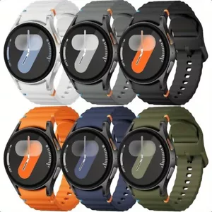 6pcs Soft Silicone Sport Band Strap For Samsung Galaxy Watch 3 4 6 5 6 7 /Active - Picture 1 of 7