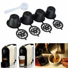 4pcs Reusable Refillable Coffee Capsules Cup Pods Spoon for Nespresso Q4X8 Gift