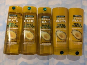 SET (5) GARNIER FRUCTIS TRIPLE NUTRITION PFLEGENDES SHAMPOO & CONDITIONER - Bild 1 von 1