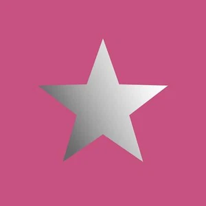 Stars Wallpaper Pink Silver Metallic Foil Shimmer Children's Girls Room Rasch - Picture 1 of 2
