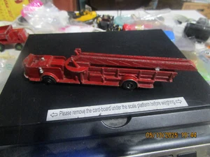 AUTHENTICAST LaFrance Ladder Fire Truck HO Scale 1:87? 1940s Early Casting Vtg - Picture 1 of 15