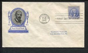 Famous American Artist Daniel Chester French 1940 Stockbridge FDC US Stamp #887