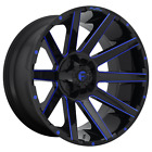 20x9 Fuel D644 CONTRA GLOSS BLACK BLUE TINTED Wheel 5x5.5/5x150 (20mm)