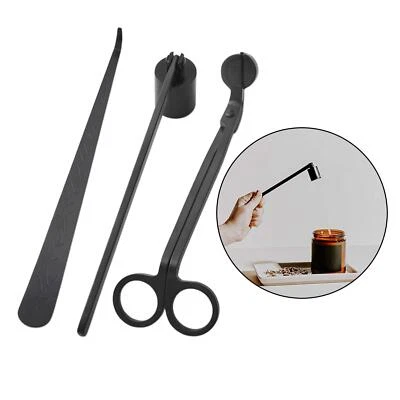 3Pcs/Set Candle Wick Trimmer Snuffer Dipper Cutter Scissor Extinguish Tool - Image 1 of 4