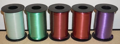 (5 Lot) Curling Ribbon 500 Yards Roll 3/16" Multicolor - Image 1 of 4