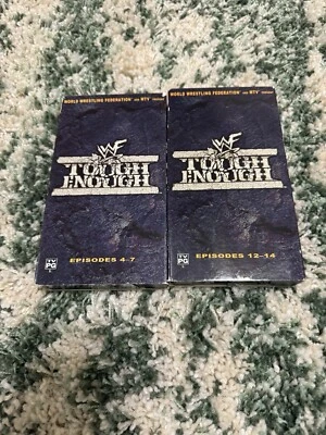 WWF MTV Tough Enough The First Season VHS Episodes 4-7 & 12-14 - 2 Tapes - Image 1 of 4