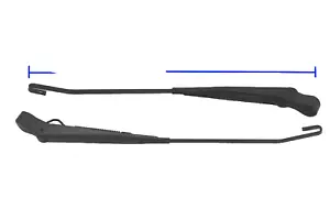 Fits Mitsubishi Montero / Pajero 82-90 MK1 Windshield Wiper Arms LH/RH 16" - Picture 1 of 6