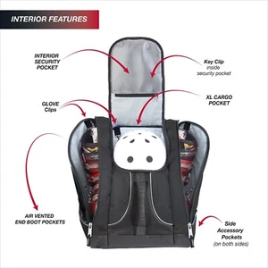 ATHALON 330 EVERYTHING SKI, SNOWBOARD BOOT BAG / BLACK & ORANGE / PROMPTER VERSAND - Bild 1 von 11