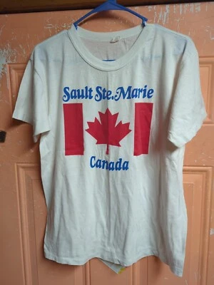 Camiseta vintage Canadá sault Ste-Marie Loons puntada única grande turista  Foto 1 de 4