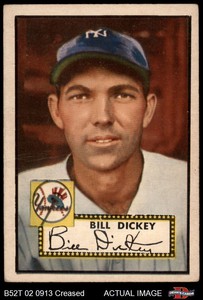 1952 Topps #400 Bill Dickey Yankees HOF 3 - VG B52T 02 0913