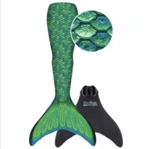 Flosse Fun Starter Meerjungfrauenschwanz und Monoflosse für Kinder - blau Größe Jugend L/XL 6+ - Bild 1 von 2