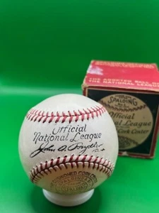 Scarce 1934 Spalding Official National League Baseball Pres. John Heydler w/ box - Picture 1 of 12