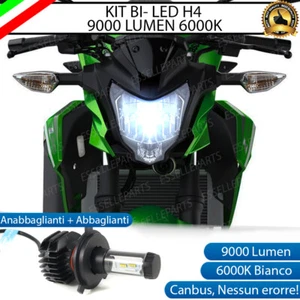 LAMPADA LED H4 6000K 9000 LUMEN CANBUS KAWASAKI Z125 MOTO 100% NO AVARIA LUCI - Foto 1 di 4