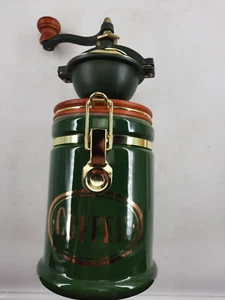 Molinillo de café London Pottery Co David abedul verde y dorado 9 pulgadas de colección usado en excelente estado - Imagen 1 de 11