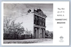 Tombstone Arizona AZ Old City Hall Echt Foto Postkarte RPPC 1930-50 - Bild 1 von 2