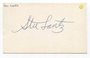 Stu Lantz Signed 3x5 Index Card Autographed Signature NBA Basketball