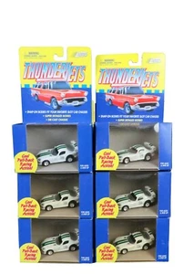 Johnny Lightning 1999 Thunder Jets 6 Slot Cars White Dodge Vipers NOS - Picture 1 of 6