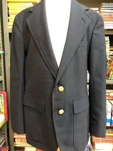 Perlis Boys Size 14 Reg Nautical Gold Button Blazer Sport Coat Blue Uniform - Picture 1 of 9