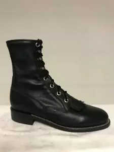 NUEVAS BOTAS DE MUJER JUSTIN CUERO WESTERN ROPER L0620 Talla 4.5 B - Imagen 1 de 7