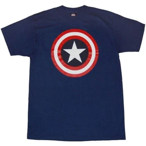 Captain America Classic Logo Adult T-Shirt - Picture 1 of 1