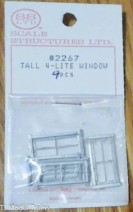 SS Ltd. HO #2267 Double Hung, 4-Lite Windows, Tall (4) - Picture 1 of 1