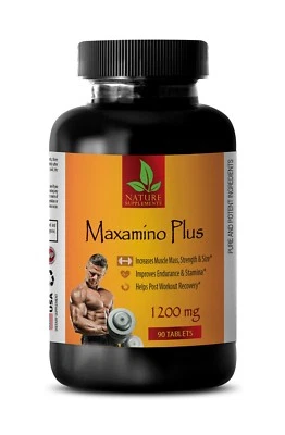 NATURE SUPPLEMENTS Muscle Builder - MAXAMINO PLUS 1200 - essential amino acid complex - 90 Tablets