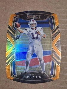2020 JOSH ALLEN PANINI SELECT DIE CUT ORANGE NFL CARD #222 BUFFALO BILLS WYOMING - Picture 1 of 2