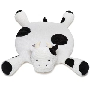 Lil' Gilly 30 Inch Cow Tummy Time Mat - Cow Baby Blanket - Cow Pillow for Baby - Picture 1 of 6