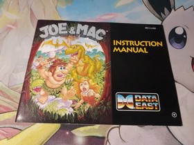 ORIGINAL NES Nintendo JOE & MAC Instruction Booklet Manual Book Only