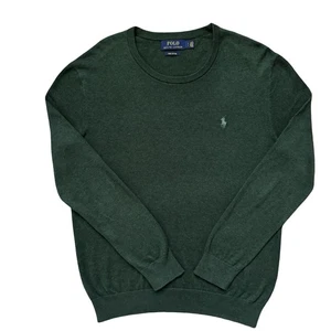 Polo Ralph Lauren Pima Cotton Jumper Green Mens Small - Picture 1 of 10